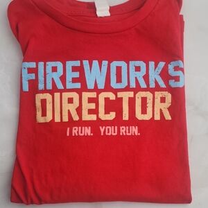 Fireworks Director Kids T-Shirt - Red
